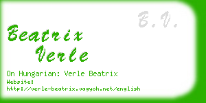 beatrix verle business card